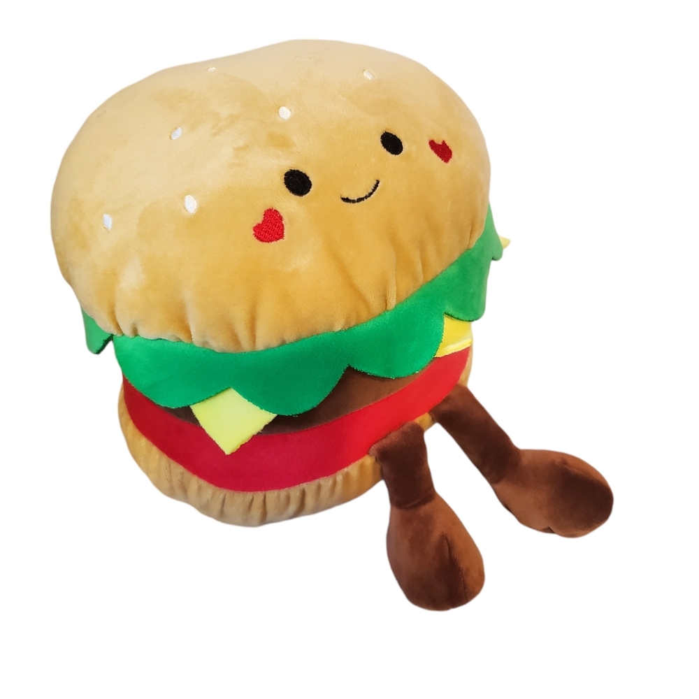 Hug Me 8" Plush Cheeseburger